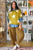 Big Softie Star Short Sleeve Knit Olive